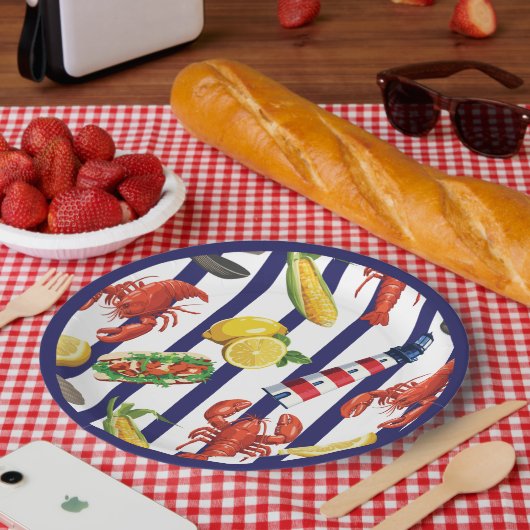 New-England-Picknick Pappteller (Picknick)