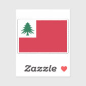 New England Pine Tree Flag Aufkleber (Blatt)