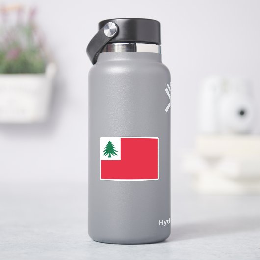 New England Pine Tree Flag Aufkleber (HydroFlask)