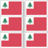 New England Pine Tree Flag Aufkleber Pack (Vorderseite)