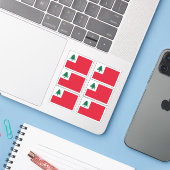 New England Pine Tree Flag Sticker Pack (Laptop mit iPhone)