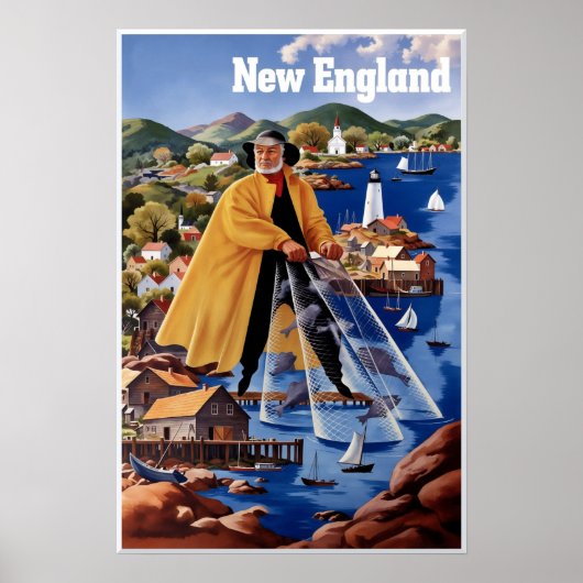 New-England-Plakat Poster (Vorne)