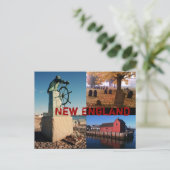New England Postcard Postkarte (Stehend Vorderseite)