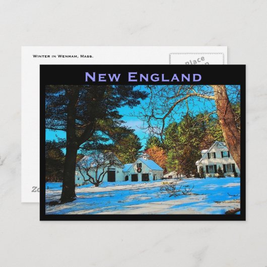 New England Postcard Postkarte (Vorne/Hinten)