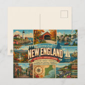 New-England-Postkarte Postkarte (Vorne/Hinten)