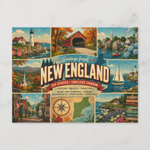 New-England-Postkarte Postkarte