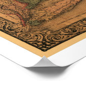 New England Railroad Map 1861 Poster (Ecke)