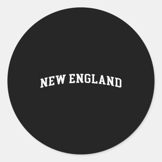 New England Runder Aufkleber (Vorderseite)