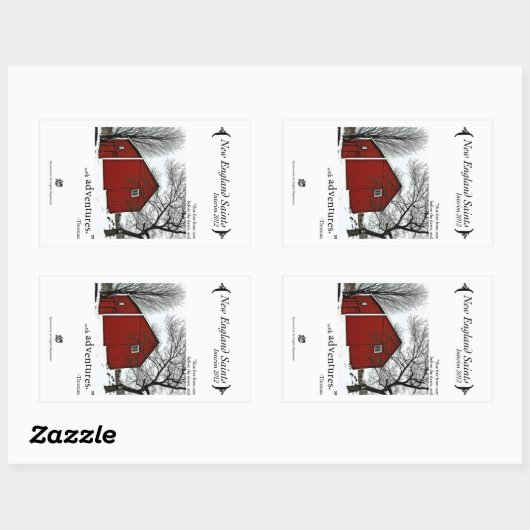 New England Saints Rechteckiger Aufkleber (Blatt)