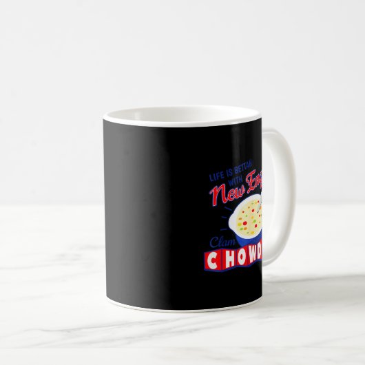 New England Style Clam Chowder Kaffeetasse (VorderseiteRechts)