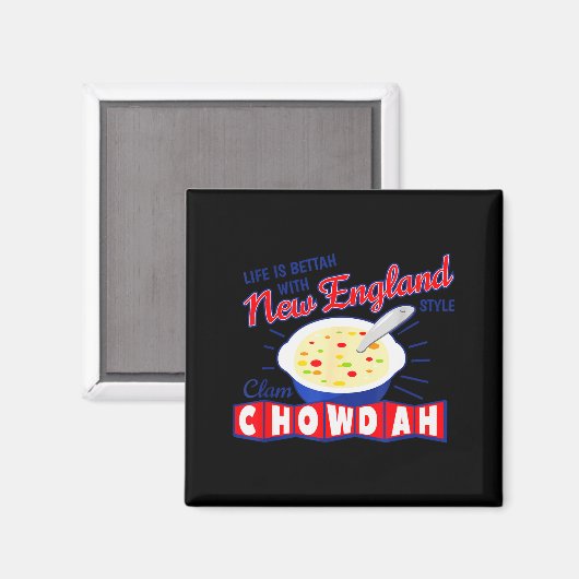 New England Style Clam Chowder  Magnet (Vorderseite/Rückseite)