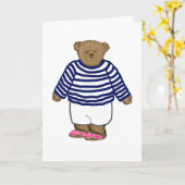 New England Summer Bear Karte (Gelbe Blume)