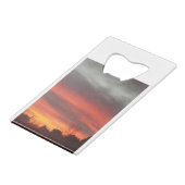 New England Sunset Geldbeutel Flaschenöffner (Vorderseite Schrägansicht)