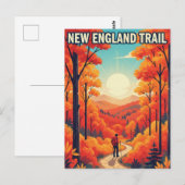 New England Travel Postkarte (Vorne/Hinten)