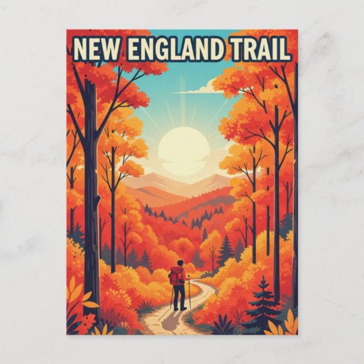 New England Travel Postkarte (Vorderseite)