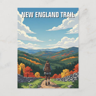 New England Travel Postkarte