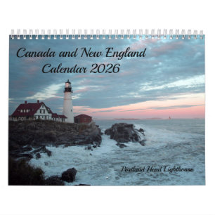 New England und Kanada Kalender 2026