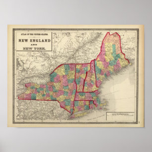 New England und New York 2 Poster