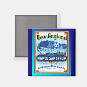 New England Vermont Maple Syrup Magnet (Vorderseite/Rückseite)