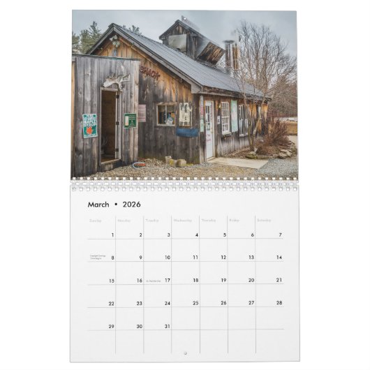 New England Views 2024 Calendar Kalender (Mär 2026)