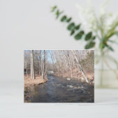 New England waterfall postcard Postkarte (Stehend Vorderseite)