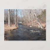 New England waterfall postcard Postkarte (Vorderseite)