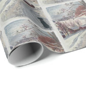 New England Weihnachtspapier Geschenkpapier (Rolleneckpunkt)