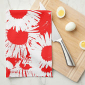 New England Wild Aster Geschirrtuch (Viertel Falte)