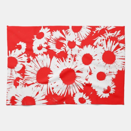 New England Wild Aster Geschirrtuch (Horizontal)