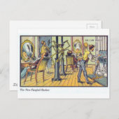 New Fangled Barber Postkarte (Vorne/Hinten)