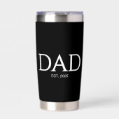 New Father Gift Dad Established  Thermobecher (Vorderseite)
