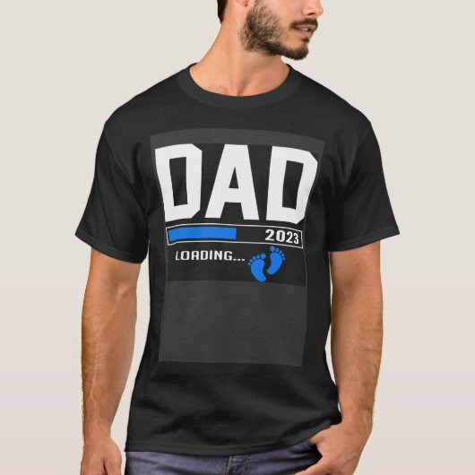 New First Time Dad 2023 Loading for Pregnancy Anno T-Shirt (Vorderseite)