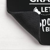 New First Time Grandpa Let The Siling Begin Gift  Mousepad (Ecke)