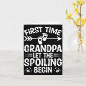 New First Time Grandpa Let The Siling Begin Karte (Gelbe Blume)