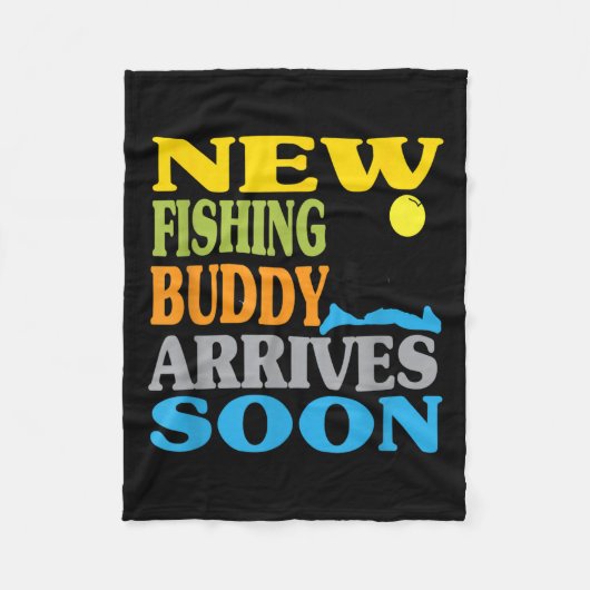 New Fishing Father’s Day Grandpa, Funny, Mom, Baby Fleecedecke (Vorderseite)