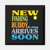 New Fishing Father’s Day Grandpa, Funny, Mom, Baby Magnet (Vorne)