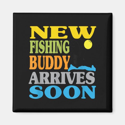 New Fishing Father’s Day Grandpa, Funny, Mom, Baby Magnet (Vorne)