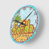 New Florida Sun Runde Wanduhr (Winkel)
