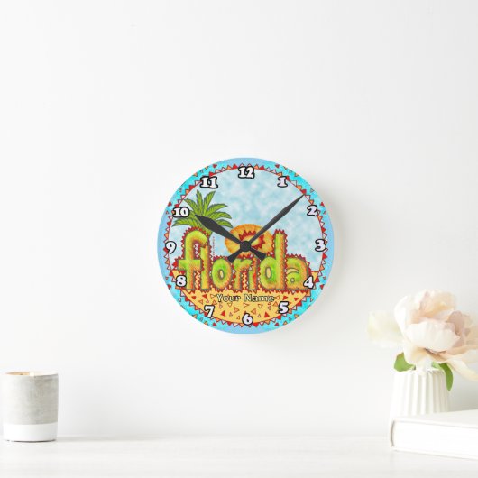 New Florida Sun Runde Wanduhr (Zuhause)