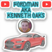 New Fordman AKA Kenneth Oaks Design Aufkleber (Vorderseite)