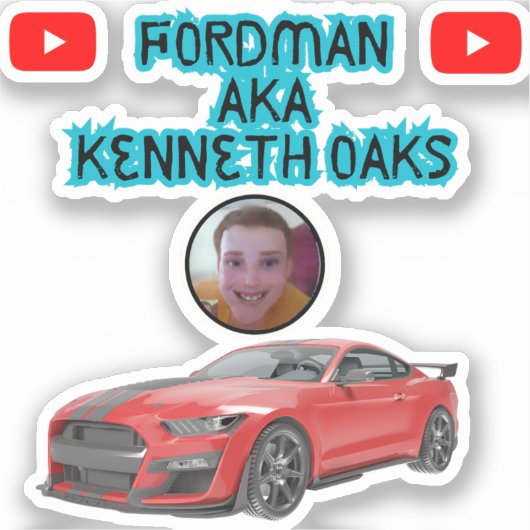 New Fordman AKA Kenneth Oaks Design Aufkleber (Vorderseite)