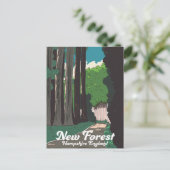New forest Hampshire England Postkarte (Stehend Vorderseite)