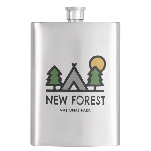 New Forest National Park Flachmann (Vorderseite)