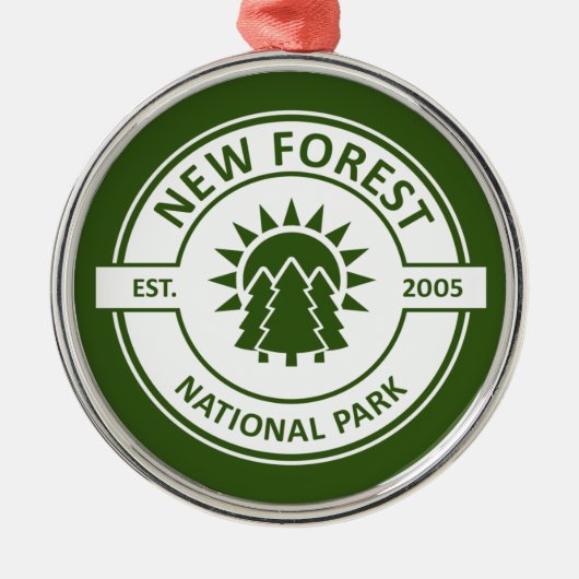 New Forest National Park Ornament Aus Metall (Vorne)