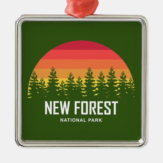 New Forest National Park Ornament Aus Metall (Vorne)