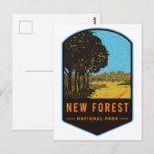 New Forest National Park Postkarte (Vorne/Hinten)