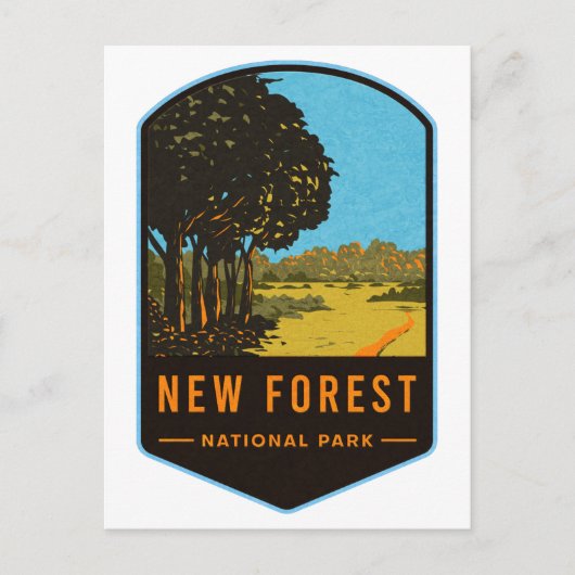 New Forest National Park Postkarte (Vorderseite)