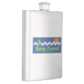 New Forest National Park Retro Flachmann (Rechts)