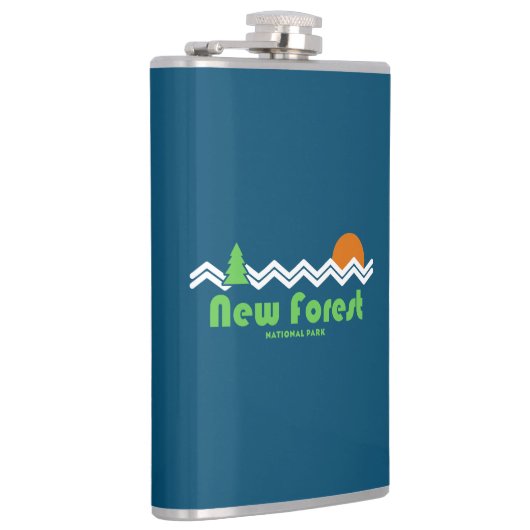 New Forest National Park Retro Flachmann (Rechts)