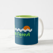 New Forest National Park Retro Zweifarbige Tasse (VorderseiteRechts)